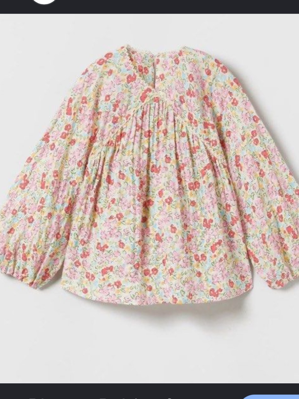 Zara Kids Floral Top, Size 3-4, VGUC